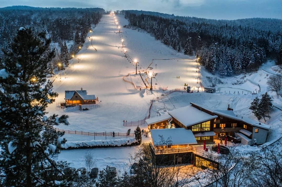 Pensjonat Laworta Ski Ustrzyki Dolne Ngoại thất bức ảnh
